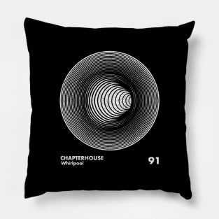 Chapterhouse / Whirlpool / Minimal Graphic Design Tribute Pillow