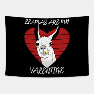 Llamas are my Valentine Tapestry