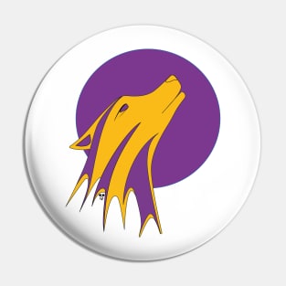 Howl Purple and Yellow Pin