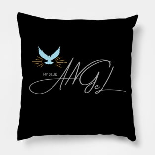 My Blue Angel Pillow