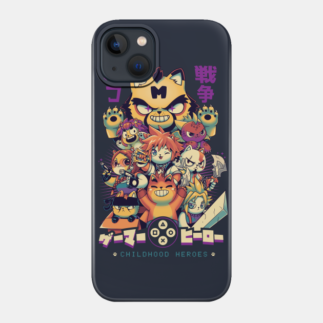 Childhood Heroes - Games - Phone Case