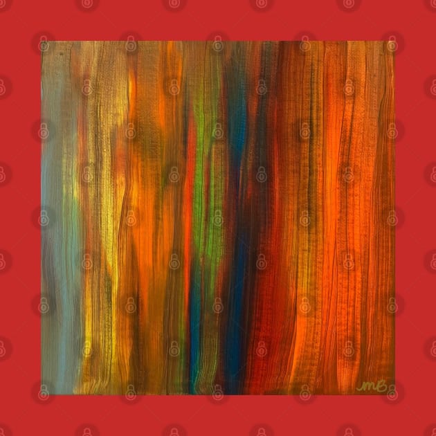 Abstract Rainbow in Acrylic by LuvbuzzArt