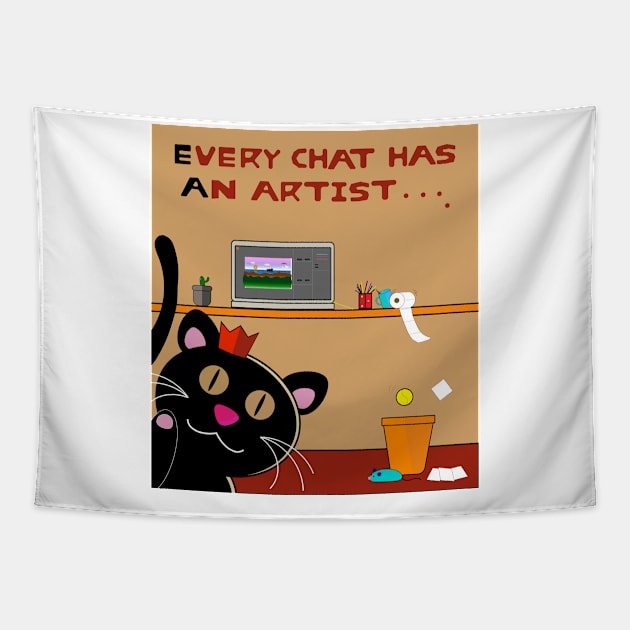 Every chat has an artist Tapestry by Coowo22