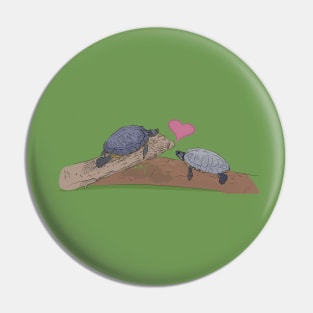 Turtle love Pin