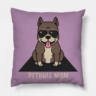 Cute Pitbull Mom Dog Pillow