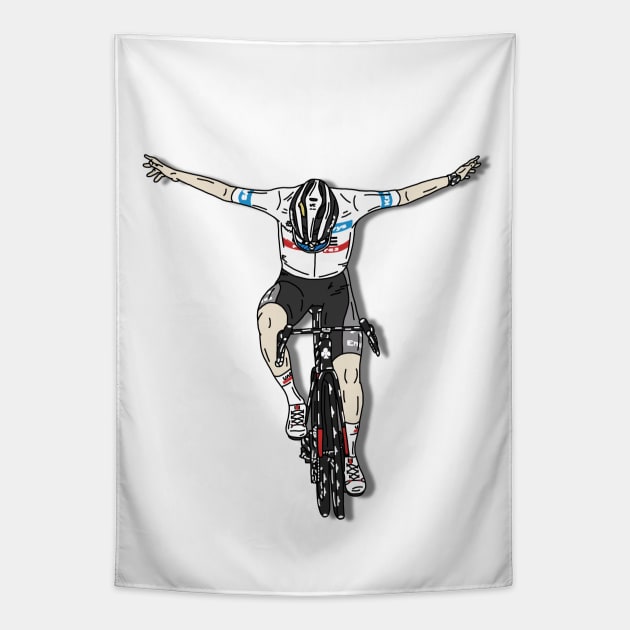 Pogacar Stage 6 Tour de France Tapestry by p3p3ncil