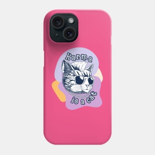 karma is a cat - midnights album Phone Case