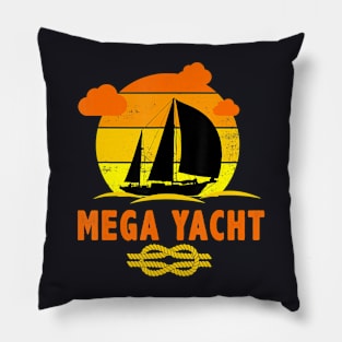 Sailing and Boating for nautical sailor on Mega Yacht Pillow