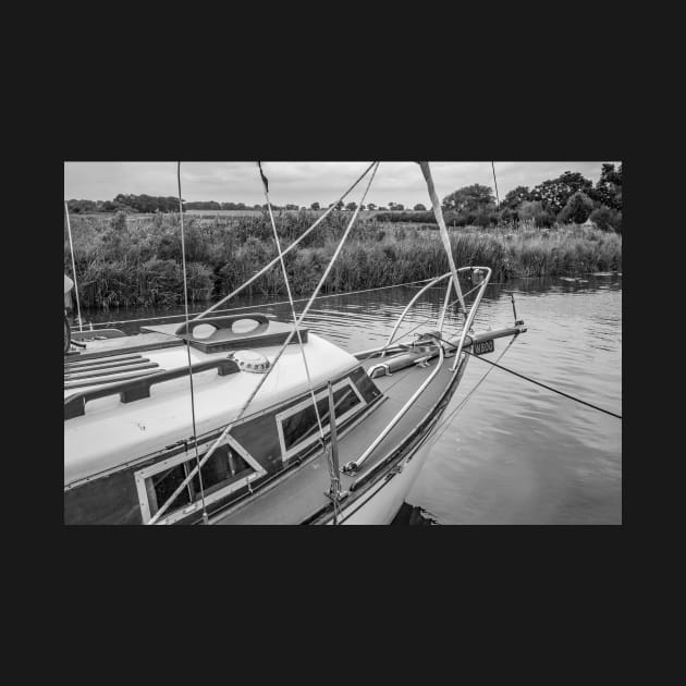 Front end of boat moored on the Norfolk Broads by yackers1