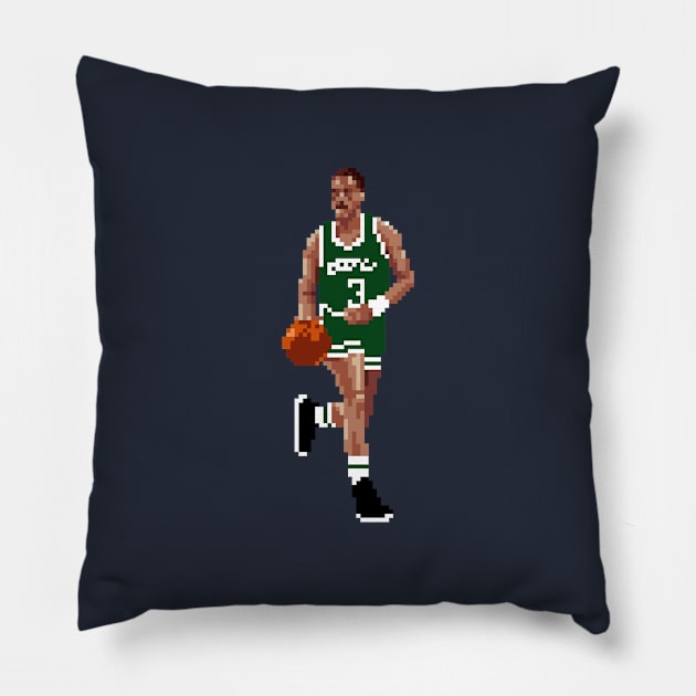 Dennis Johnson Pixel Dribble Pillow by qiangdade