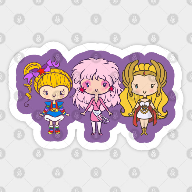 Lil' CutiEs- Eighties Ladies - Rainbow Brite - Sticker