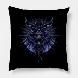 Wolf Bushido back print Pillow