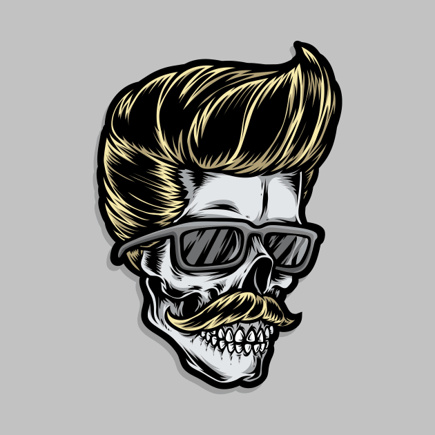 Rockabilly Skull II. by GermanStreetwear