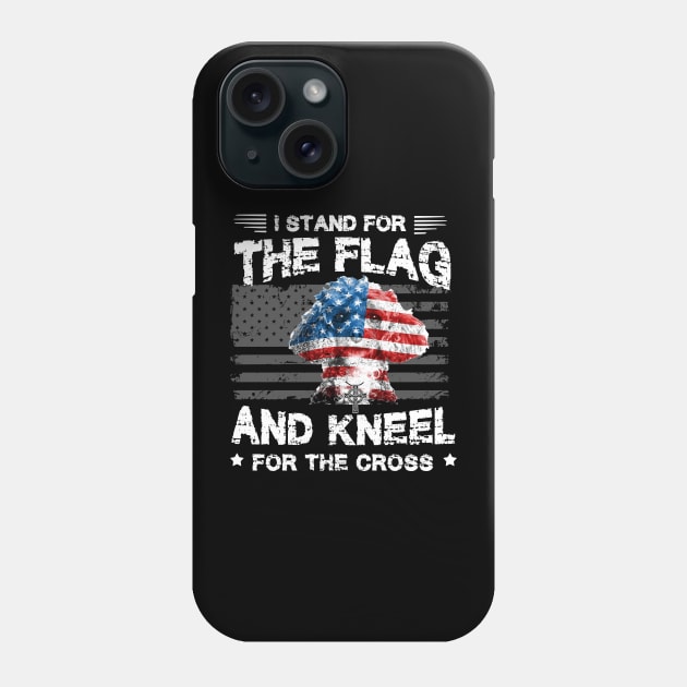 Poodles Dog Stand For The Flag Kneel For Fallen Phone Case by Antoniusvermeu