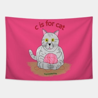 c is for cat Tapestry