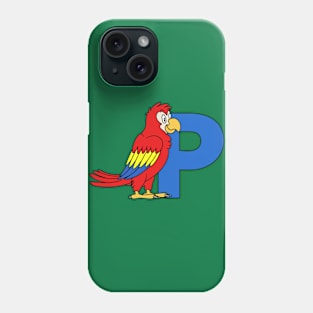 Letter P with Parrot Phone Case