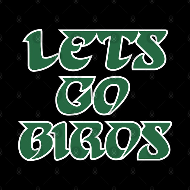 Lets Go Birds, retro - Black by KFig21