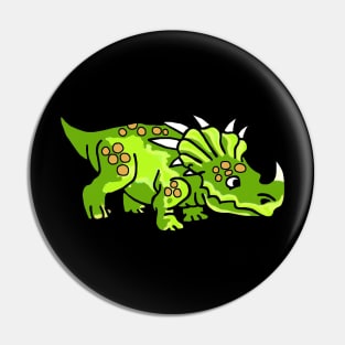 Cartoon Styracosaurus Dinosaur Pin