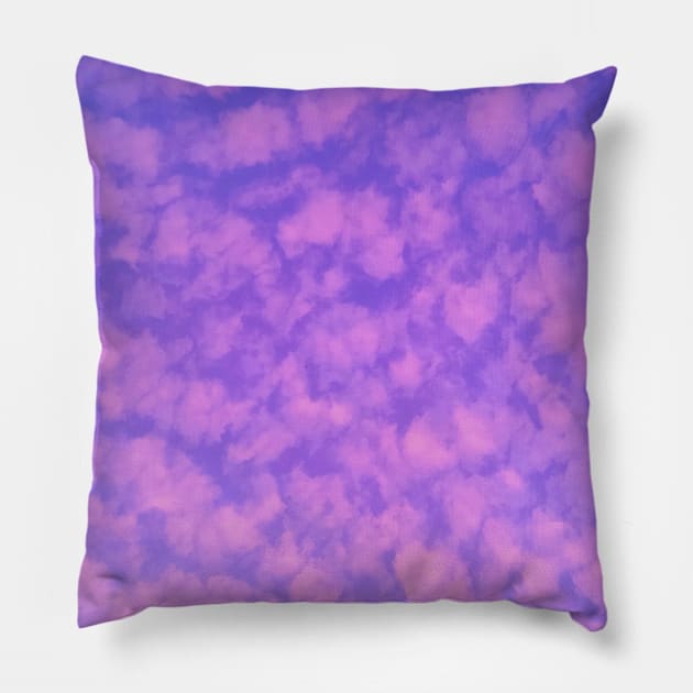 Pink clouds Pillow by FluffyPancake