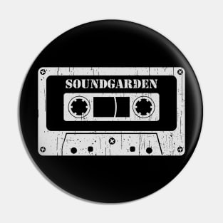 Soundgarden - Vintage Cassette White Pin