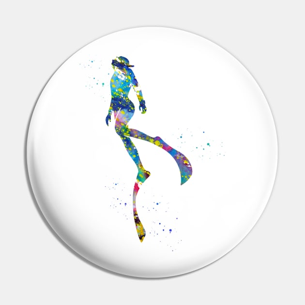 Scuba diver Pin by erzebeth