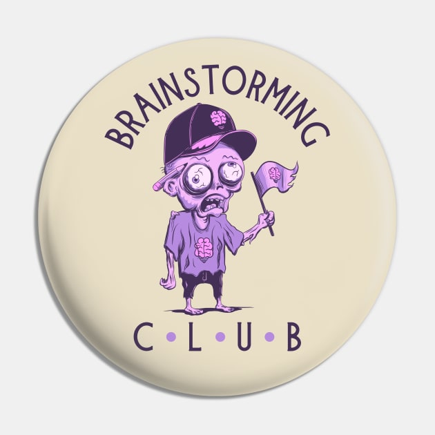 Brainstorming club Pin by Sachpica