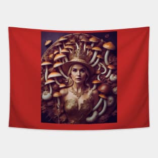 Queen of Mushrooms Tapestry