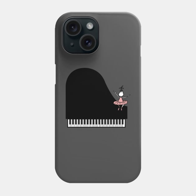 Dancing piano Phone Case by Guastevi