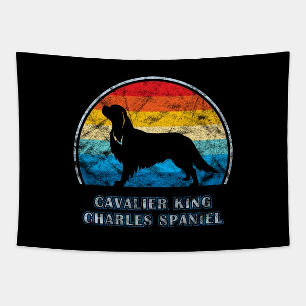 Cavalier King Charles Spaniel Vintage Design Dog Tapestry by millersye