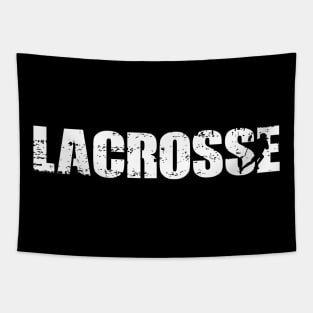 Distressed Look Lacrosse Gift For Lacrosse Players Tapestry