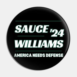 NY Jets Sauce Gardner Q Williams 2024 Pin