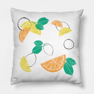 Refreshing Citrus Fruits Pillow