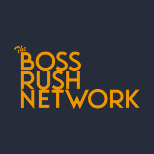 Boss Rush Network Logo (White) T-Shirt