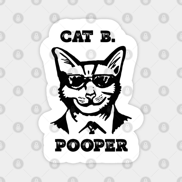 Cat B. Pooper Magnet by wildjellybeans