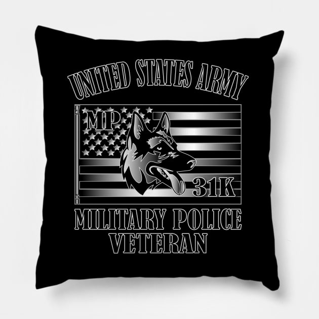 Military Police Corps- Dog Handler Pillow by Relaxed Lifestyle Products