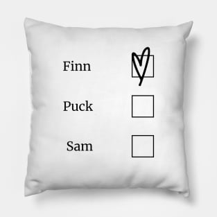 Glee /Finn heart Pillow