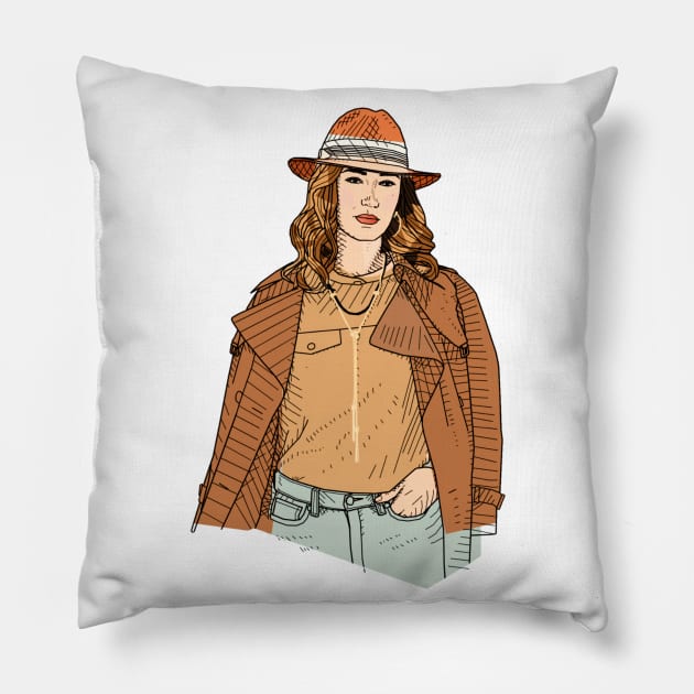 Where in the World is Kat Barrell? Pillow by PurgatoryArchaeologicalSurvey