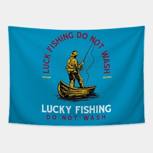 LUCK FISHING DO NOT WASH Tapestry