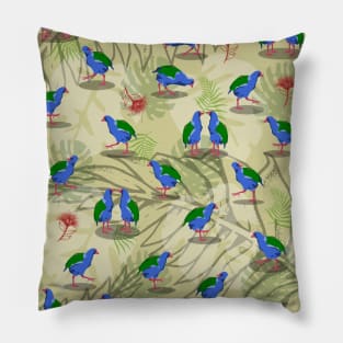 Kakahe NZ bird Pattern Pillow