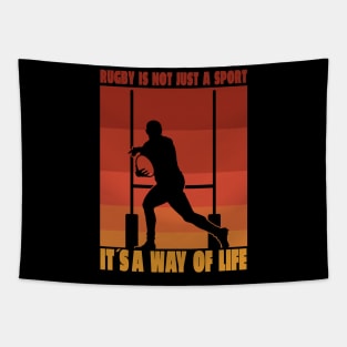 Rugby Life Scrum Passion Tapestry