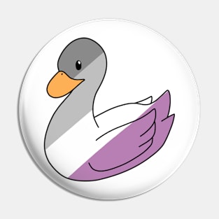 Pastel Asexual Duck Pin