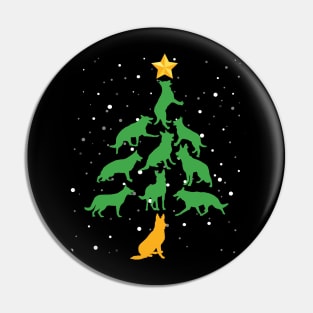 Funny German Shepherd Dog Christmas Tree Pin