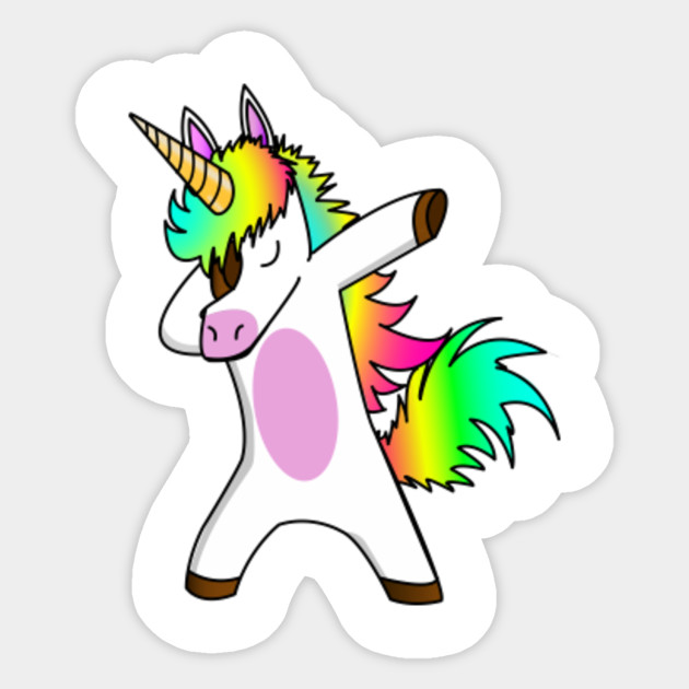 Dabbing Unicorn Dab Dabbing Unicorn Sticker Teepublic