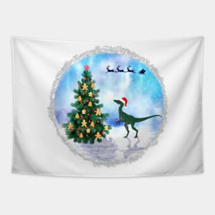 Dinosaur Christmas Tapestry