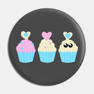 Kawaii cupcakes Pin