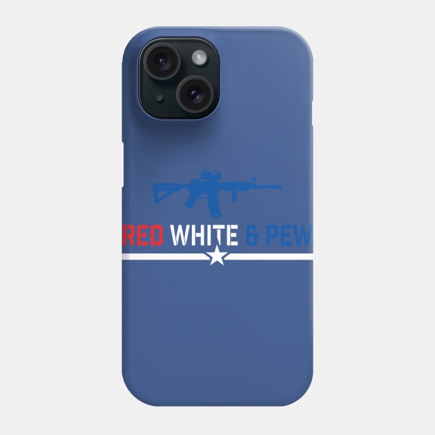 Red White and Pew Phone Case by MikesTeez