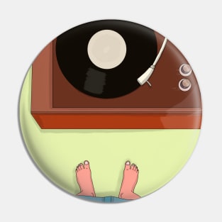 Vintage Record Player Pin