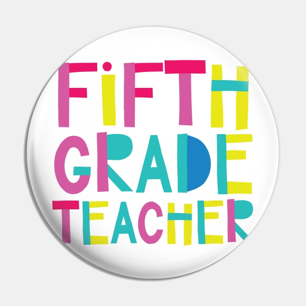 5th Grade Teacher Gift Idea Cute Back to School Pin by BetterManufaktur