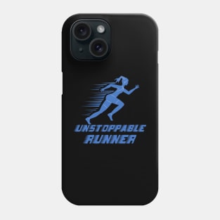 unstoppable runner girl Phone Case