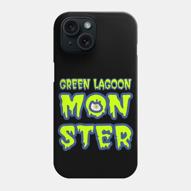 Green Lagoon Monster Phone Case by Scar